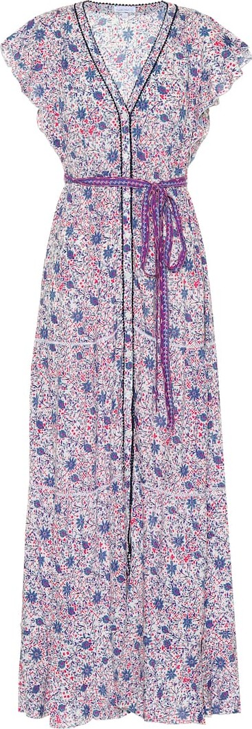 Poupette St Barth Ola floral wrap dress