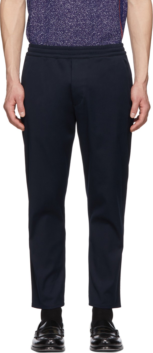 Prada Navy Elastic Waist Jeans