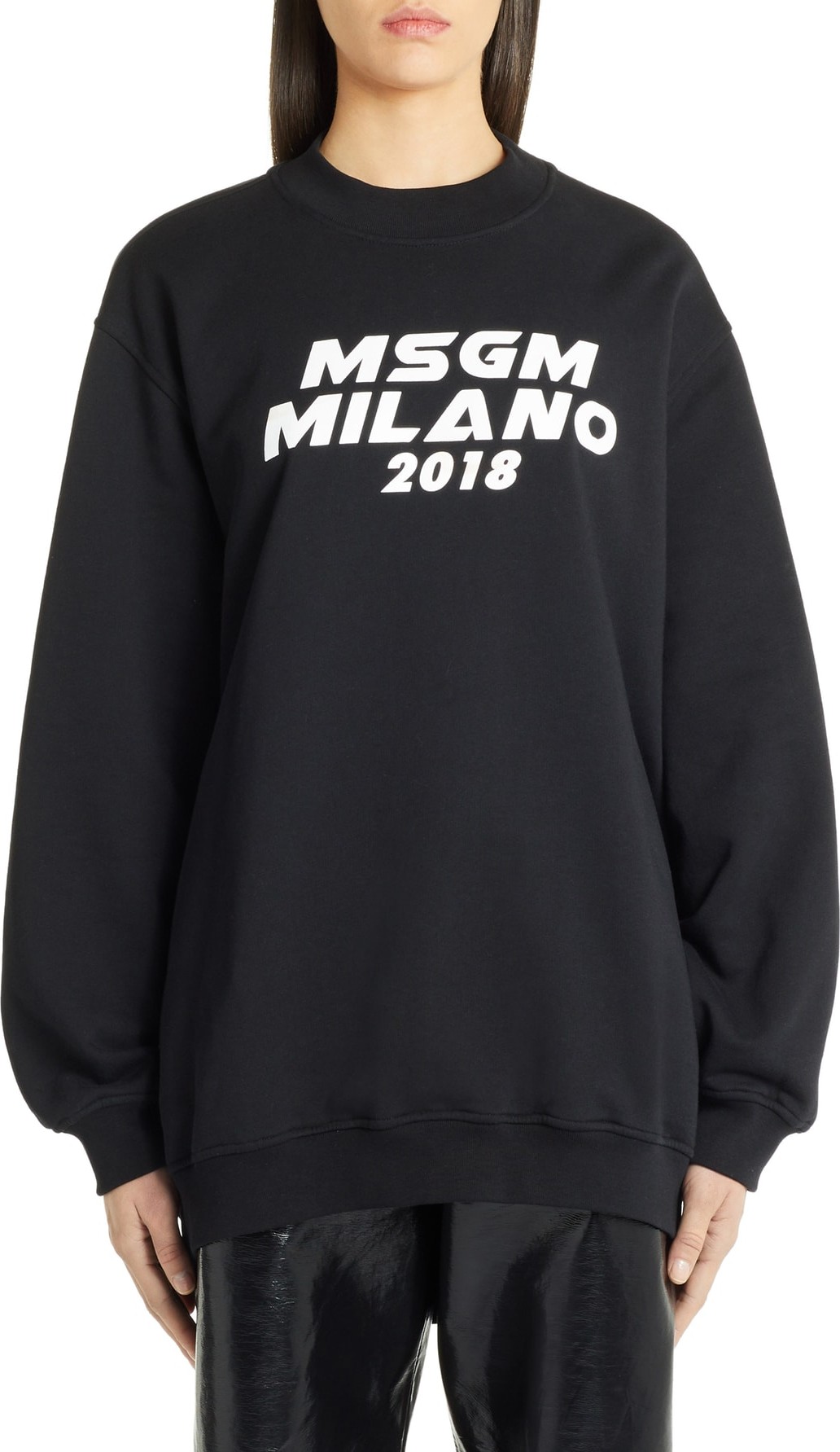 MSGM Cutout Logo Sweatshirt