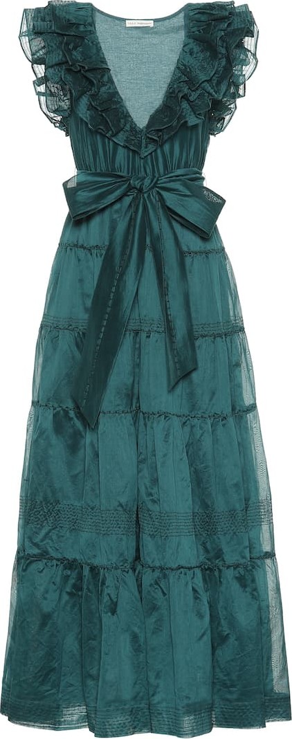 Ulla Johnson Severine cotton and silk organza gown