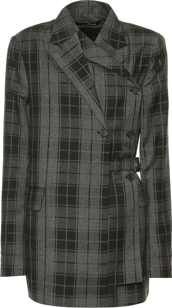 Rokh Checked layered blazer