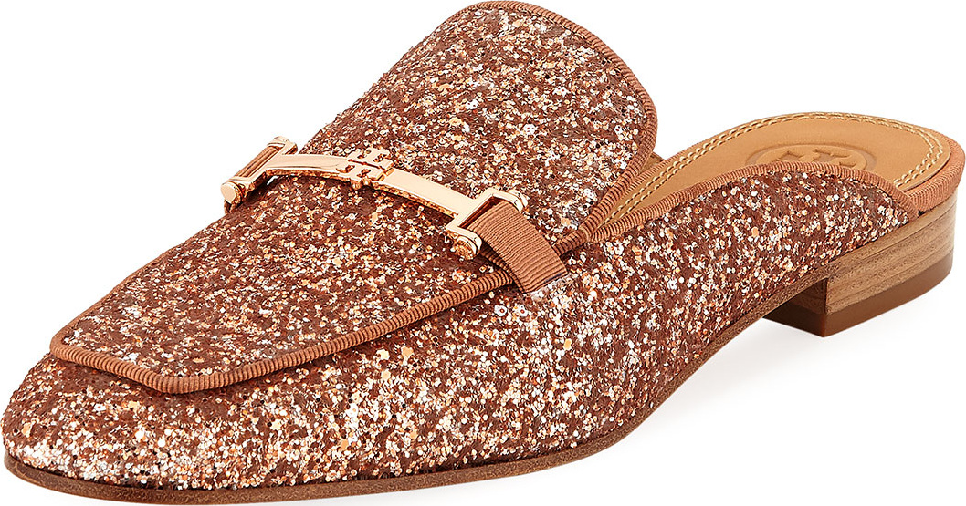 Tory Burch Amelia Glitter Loafer Mule