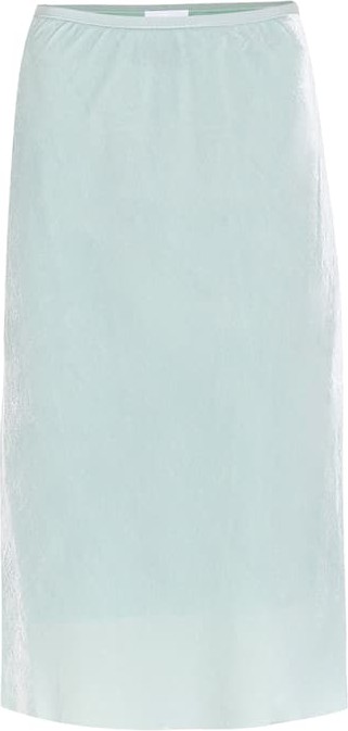 Helmut Lang Velvet midi skirt