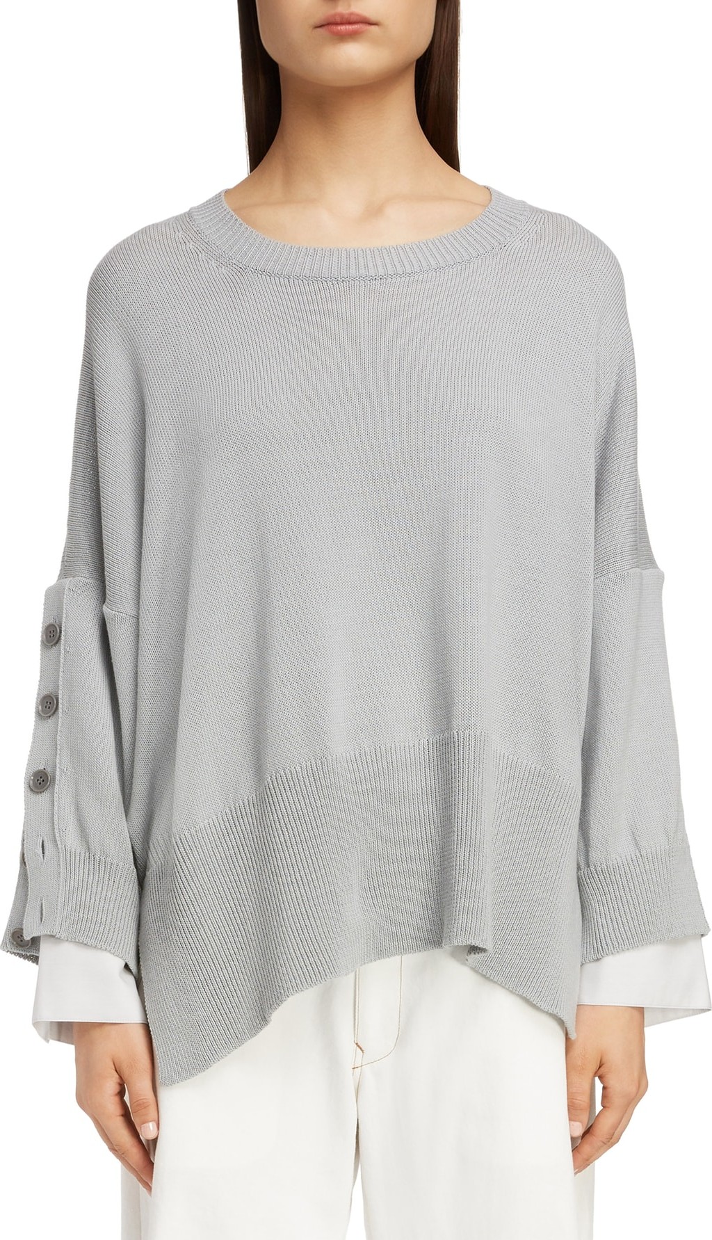 Y's By Yohji Yamamoto Button Sleeve Sweater