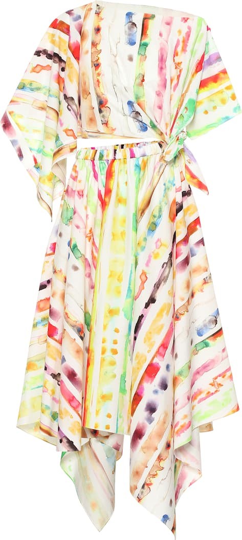 Rosie Assoulin Triangle cotton poplin midi dress