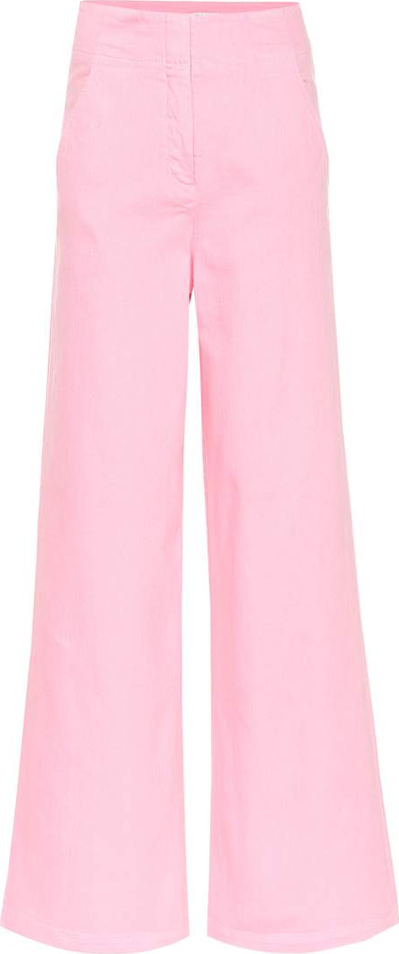 Tibi High-rise wide-leg jeans