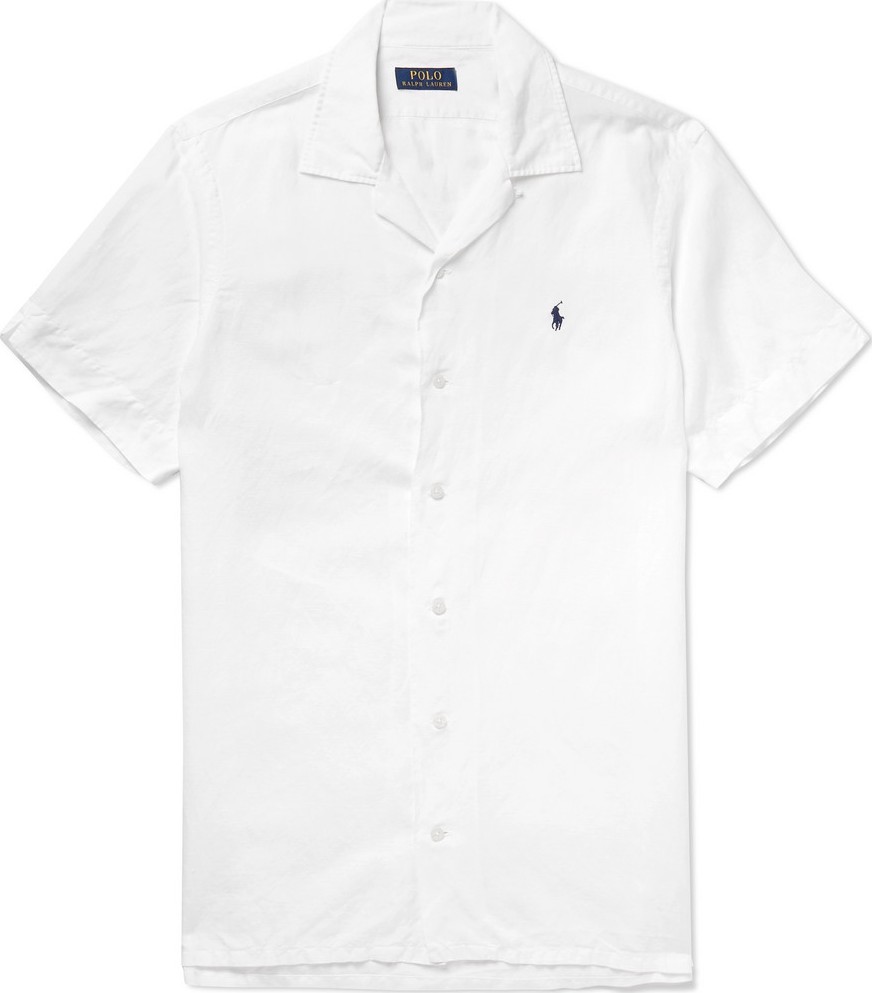 Polo Ralph Lauren Camp-Collar Linen, Tencel and Cotton-Blend Shirt