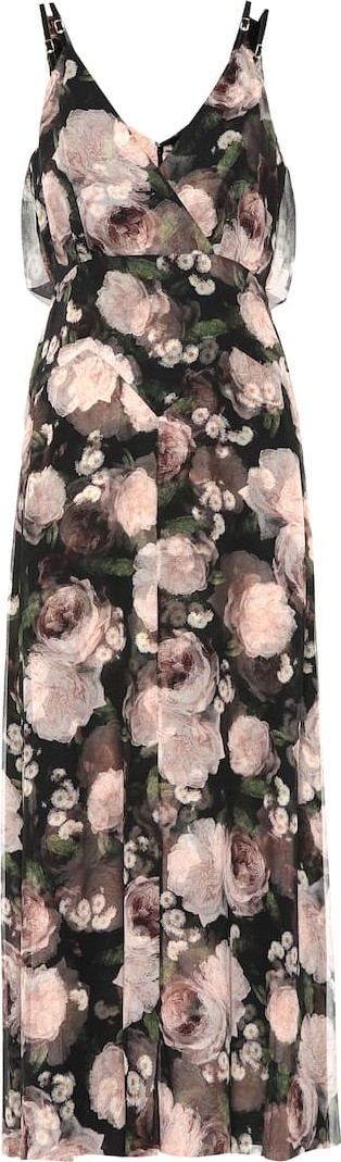 Erdem Orabella floral silk voile dress