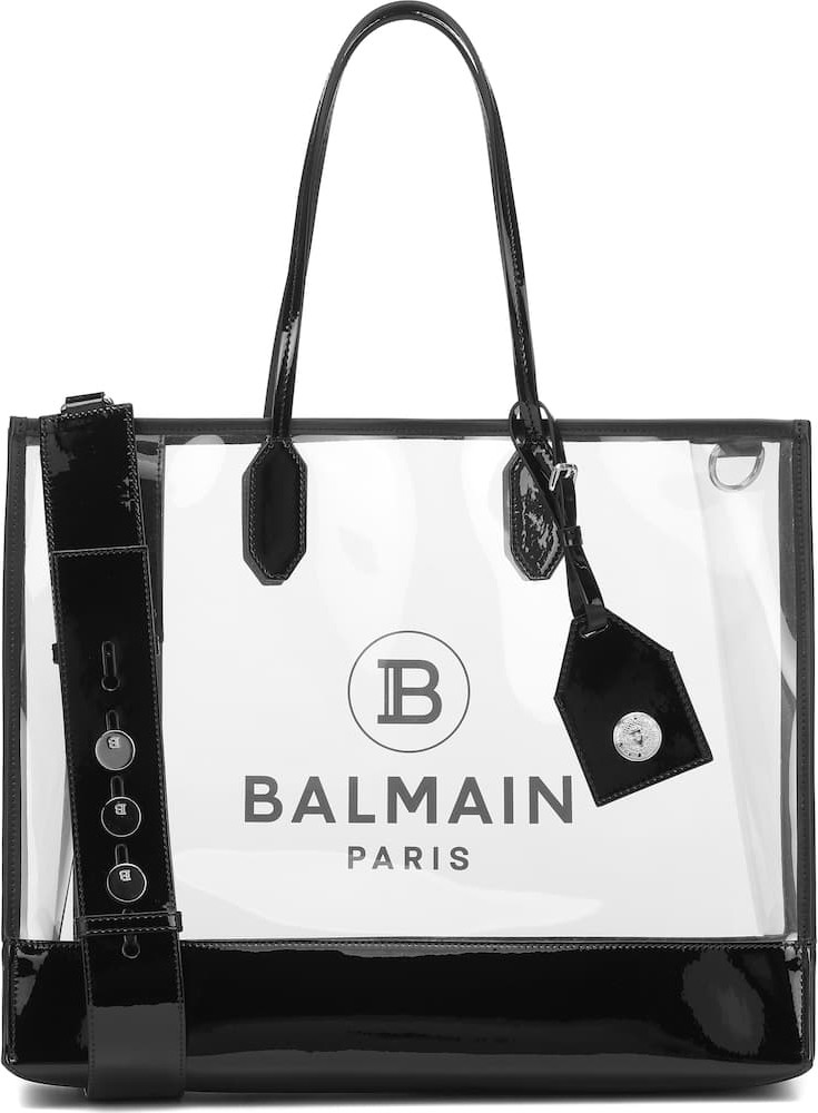 Balmain Logo Medium PVC tote