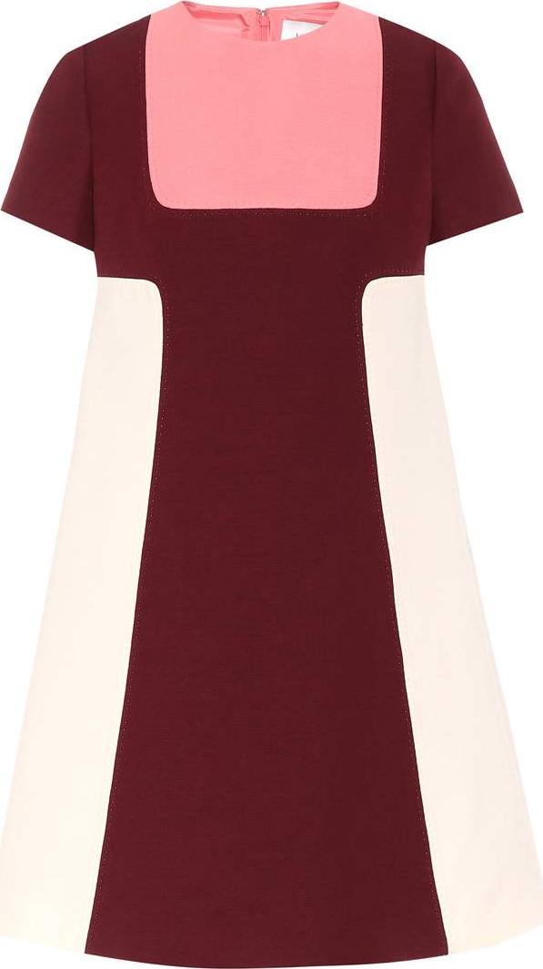 Valentino Silk and wool crêpe minidress