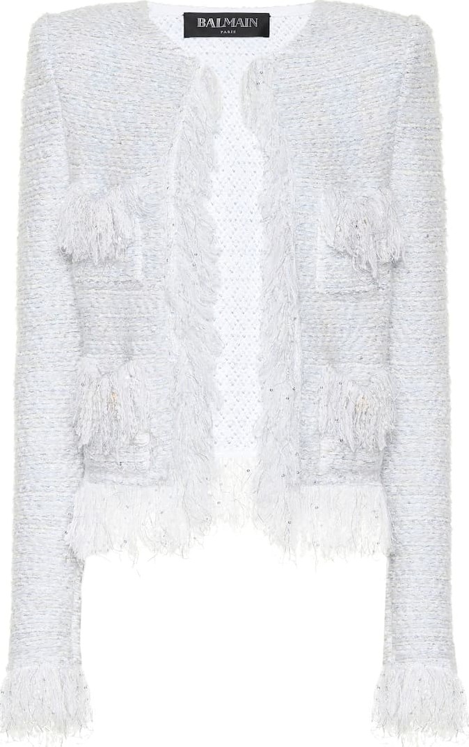 Balmain Exclusive to Mytheresa – Metallic bouclé jacket