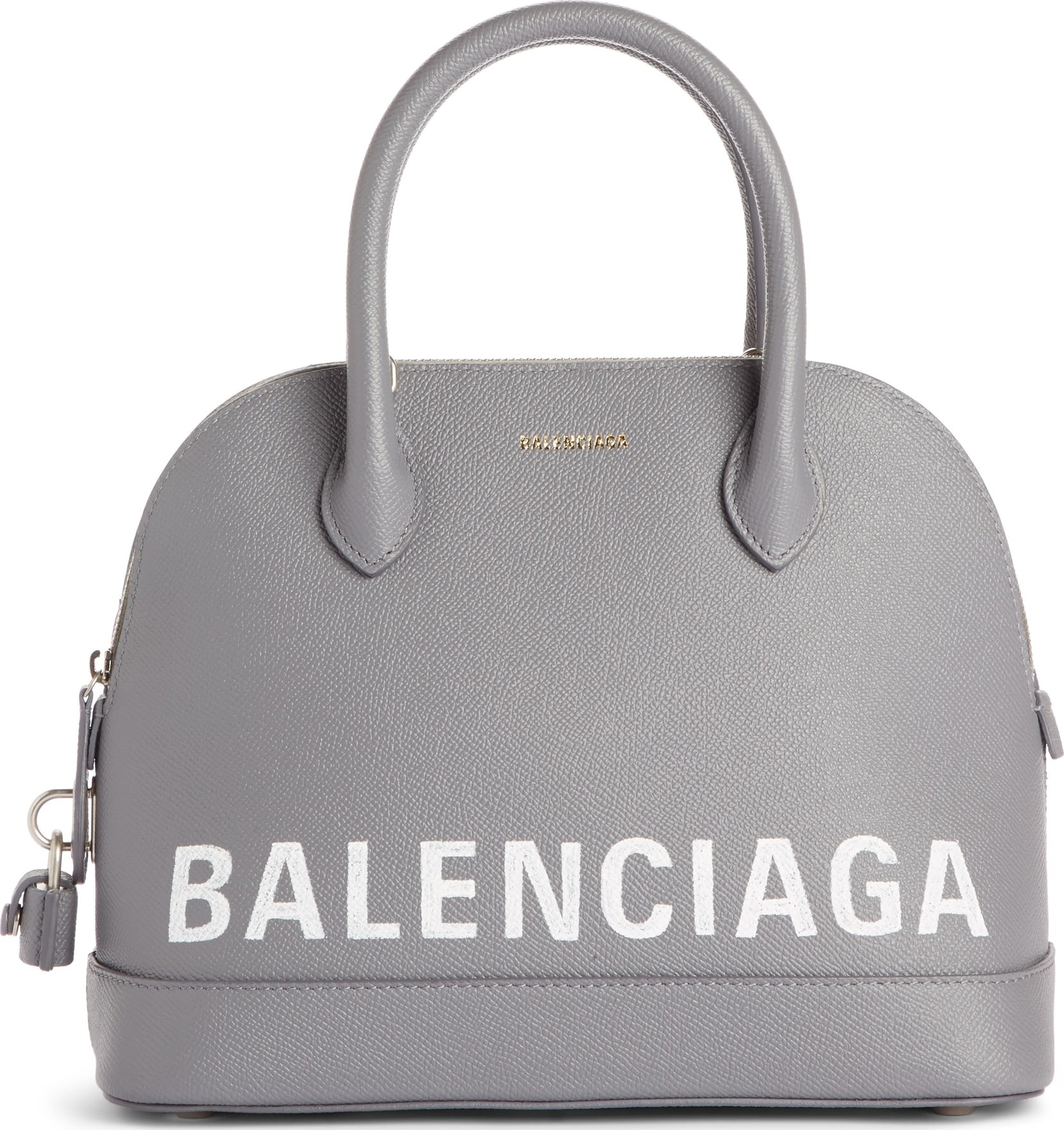 Balenciaga Ville Logo Leather Dome Satchel