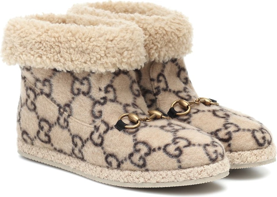 Gucci Fria GG wool-blend ankle boots