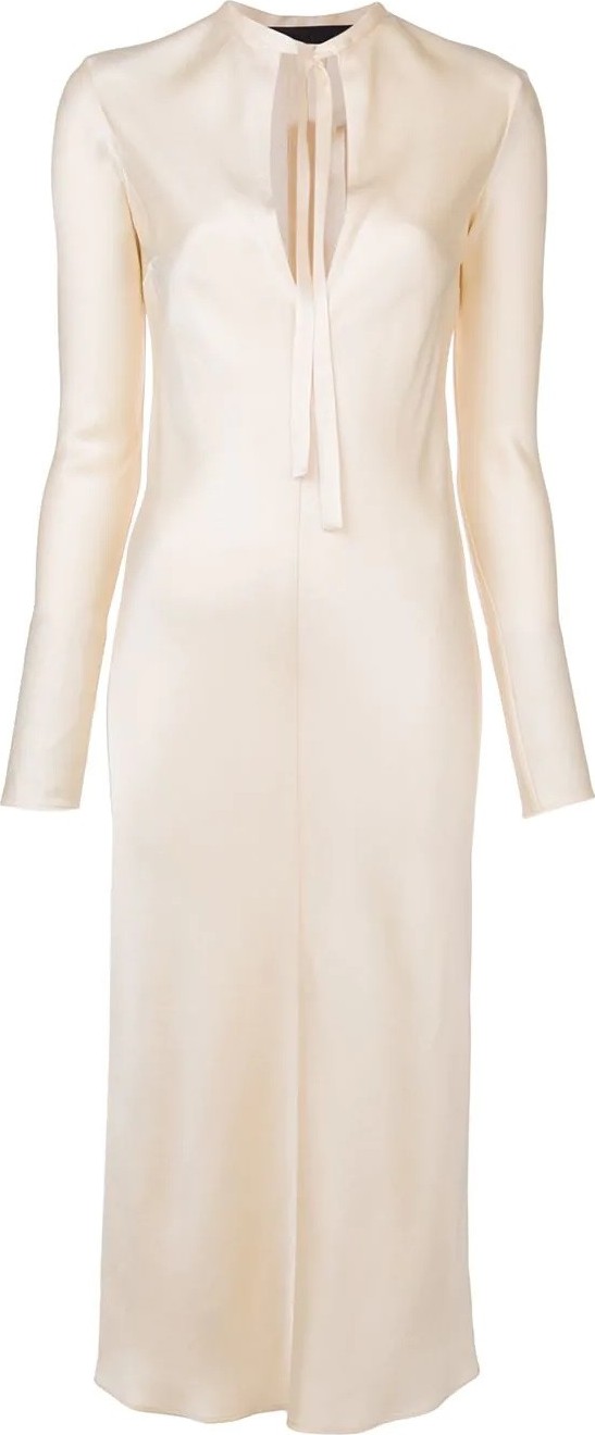 Haider Ackermann neck tie dress