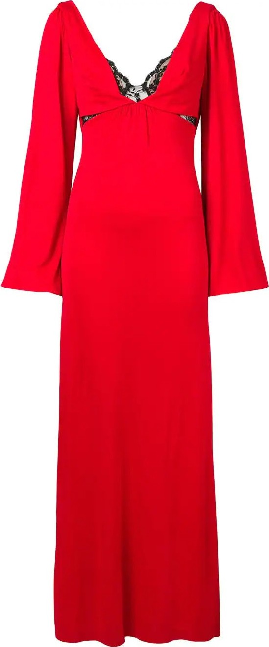 Christopher Kane lace bra long dress