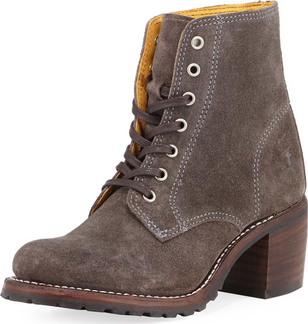 Frye Sabrina Distressed Suede Boots