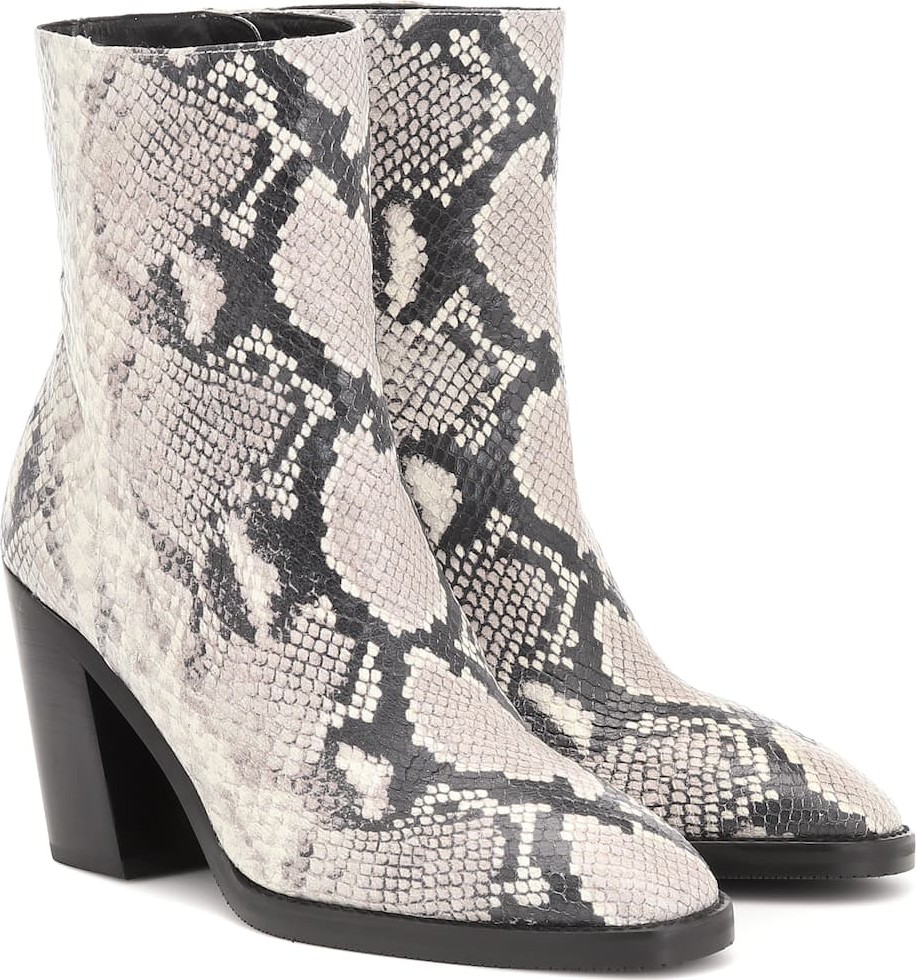 Stuart Weitzman Wynter snake-effect ankle boots