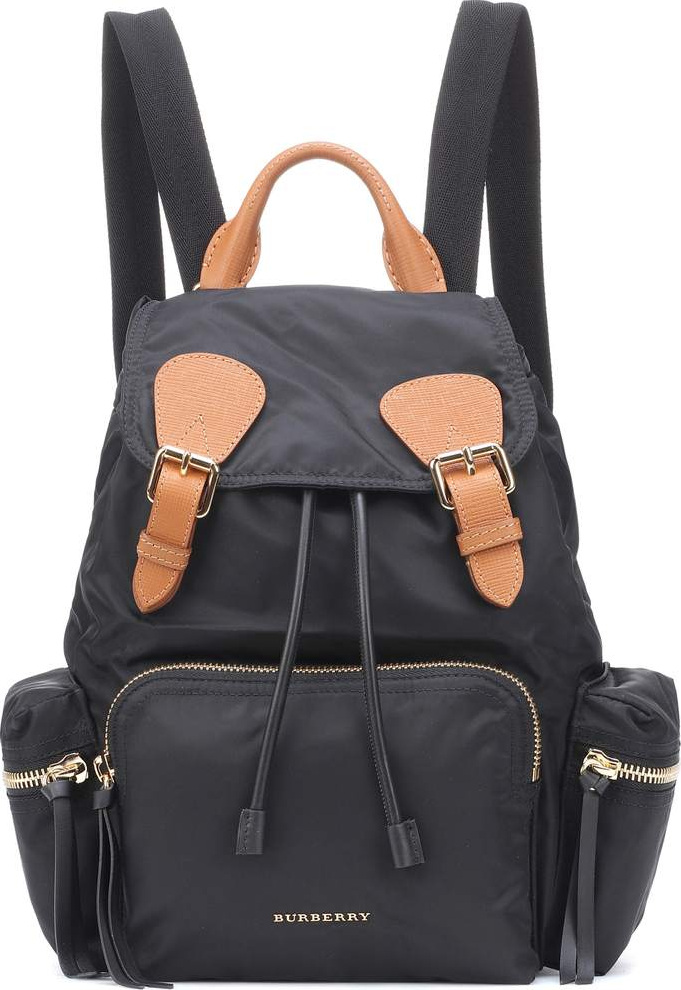 Burberry London England The Medium leather-trimmed backpack