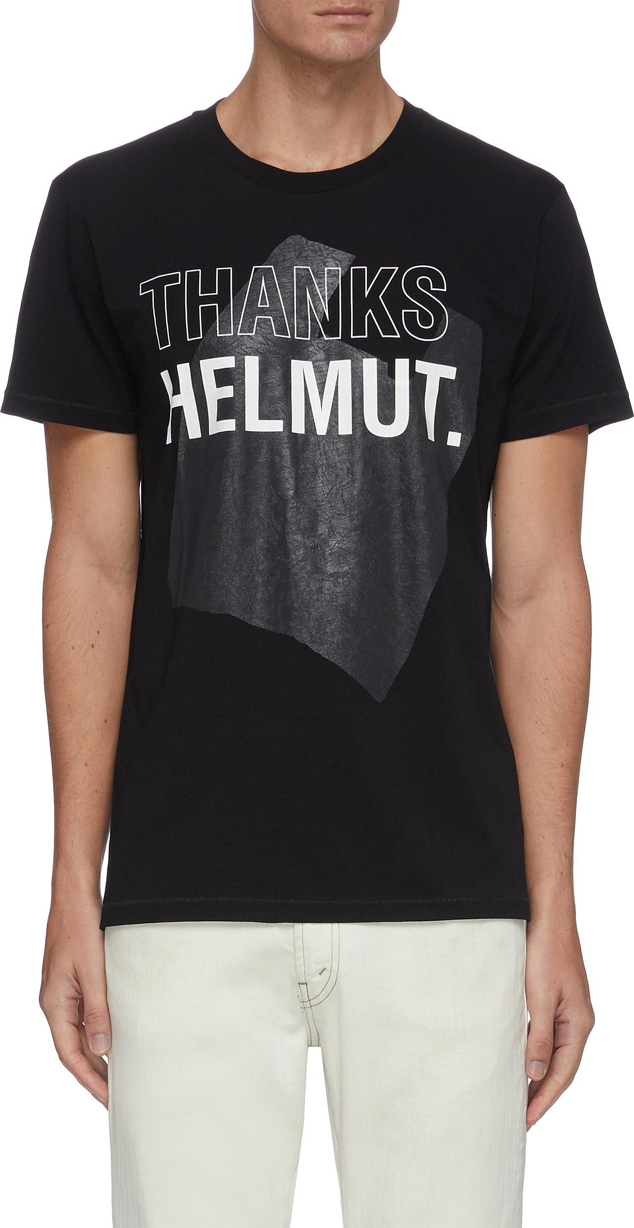 Helmut Lang Logo print cotton T-shirt