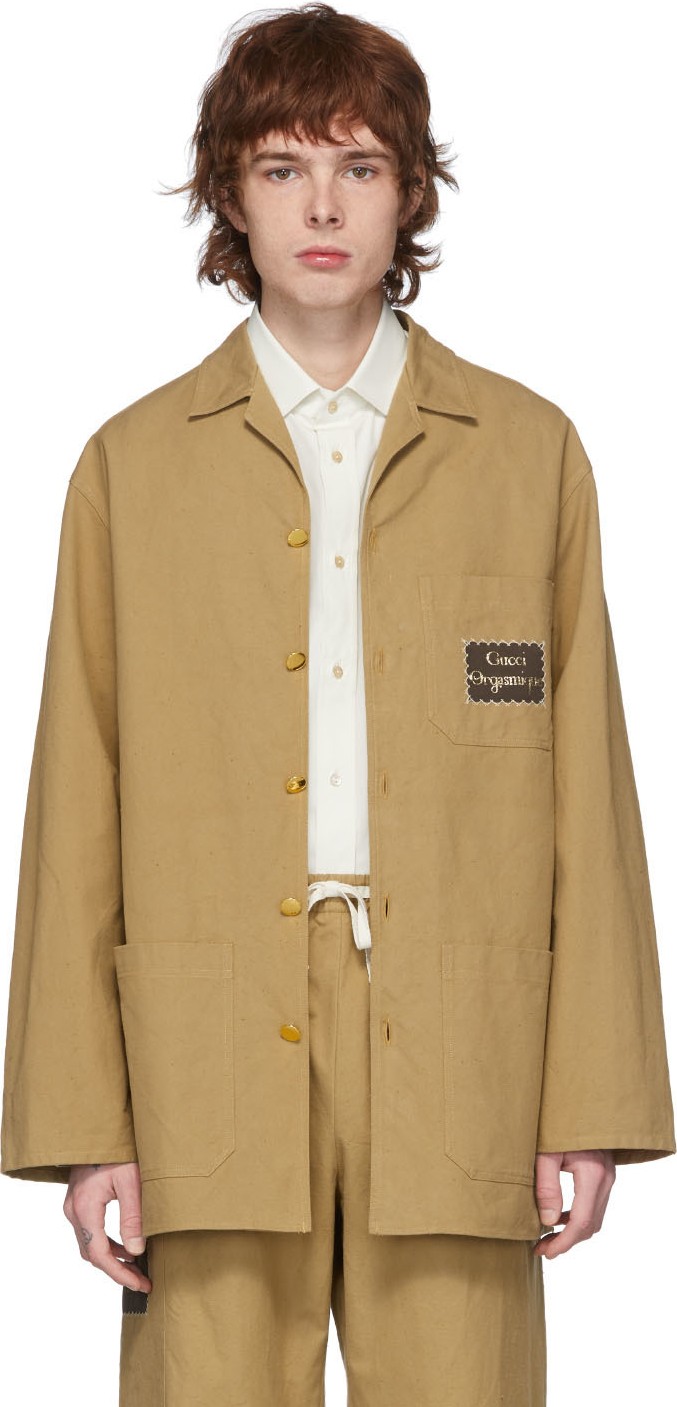 Gucci Tan 'Gucci Orgasmique' Shirt