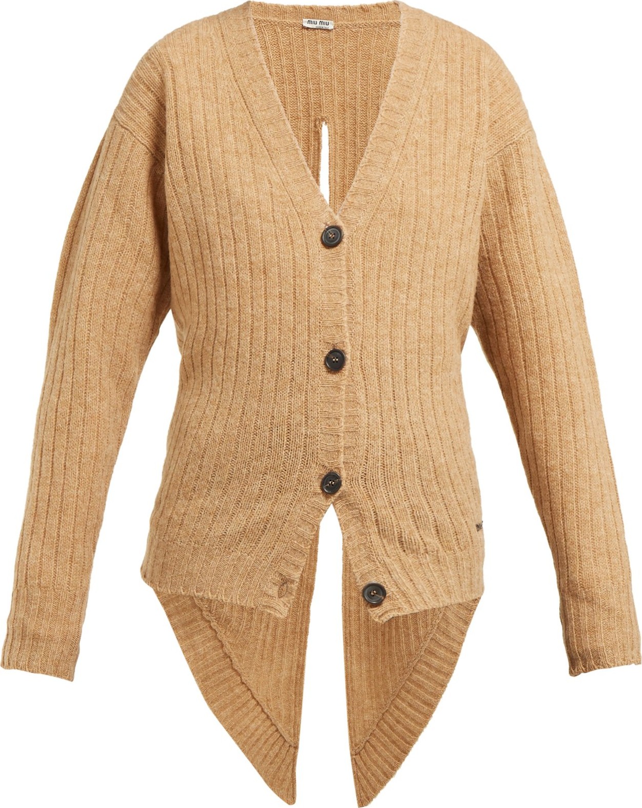 Miu Miu Tie-back wool cardigan