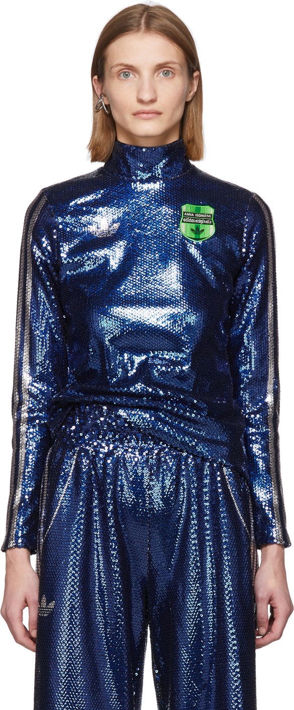 Adidas Originals Indigo Anna Isoniemi Edition Sequinned Turtleneck