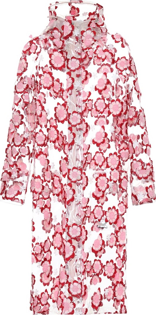 Moncler Genius 4 MONCLER SIMONE ROCHA embroidered raincoat