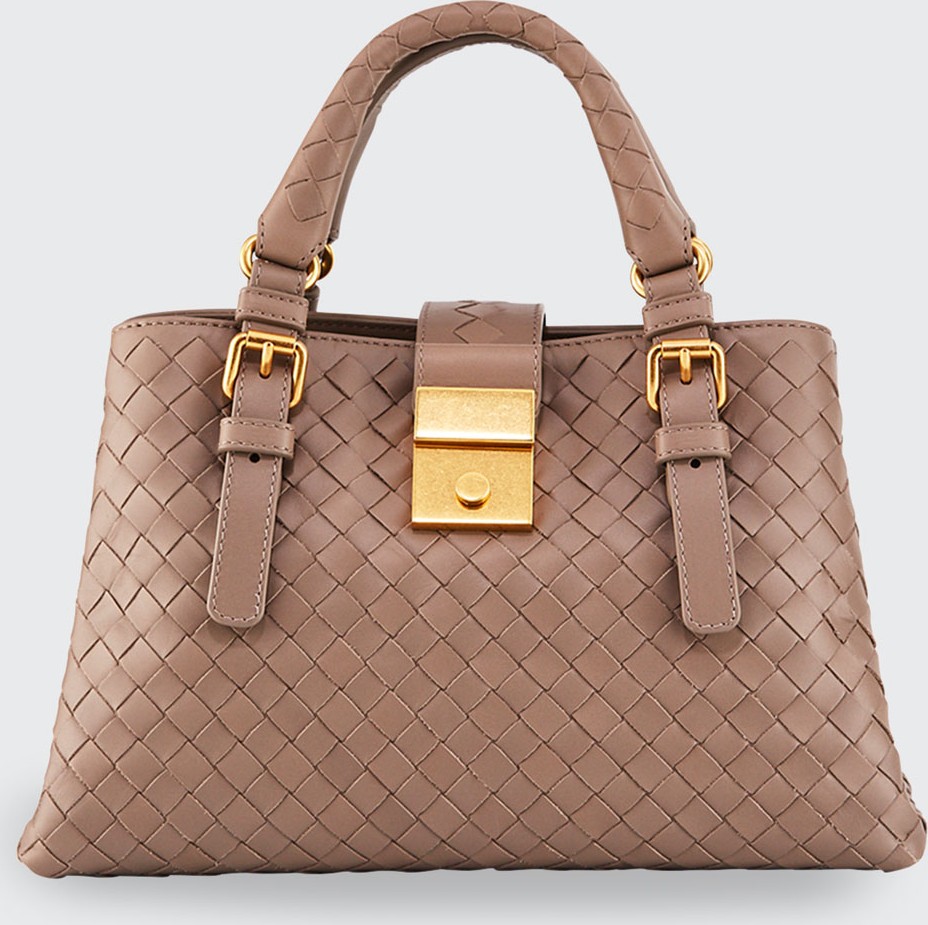 Bottega Veneta Roma Mini Intrecciato Tote Bag
