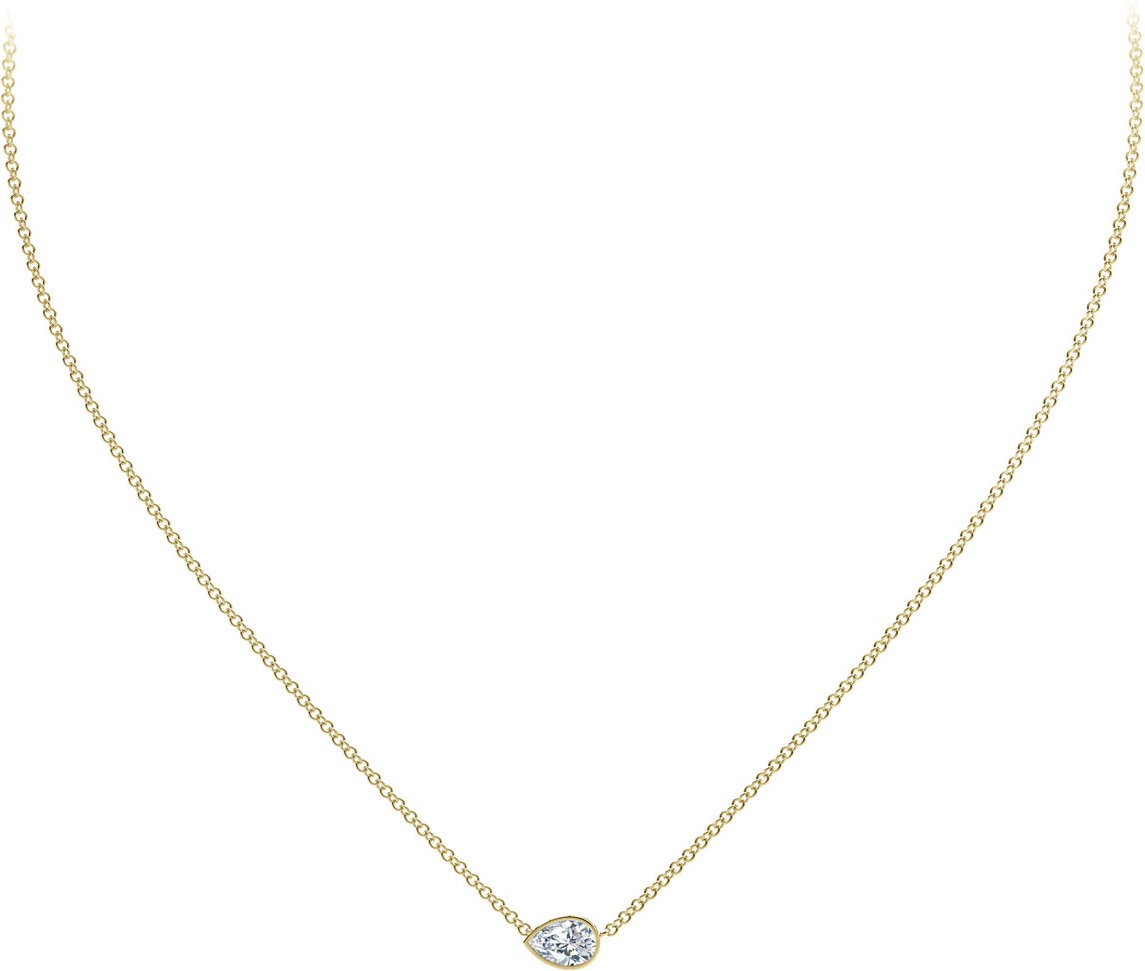 Forevermark 18k Gold Diamond Pear Pendant Necklace