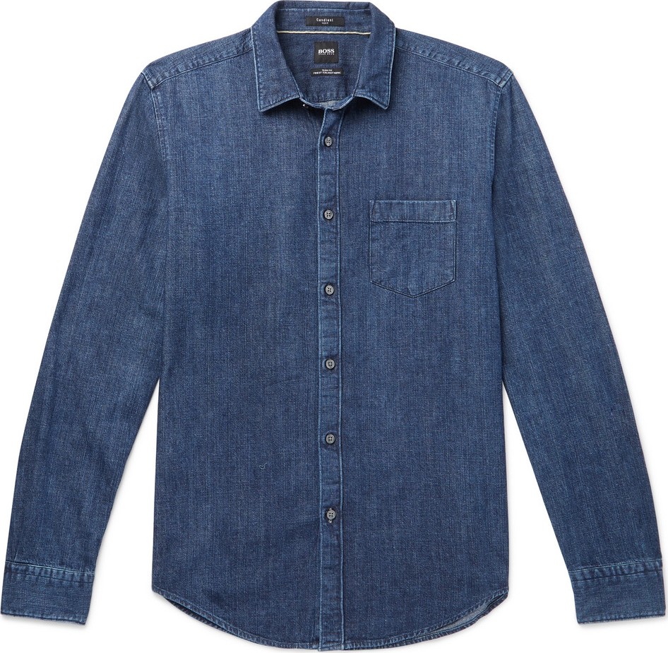 HUGO BOSS Ronnie Slim-Fit Denim Shirt