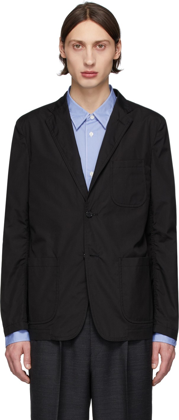 Comme des Garçons Homme Black Typewriter Blazer