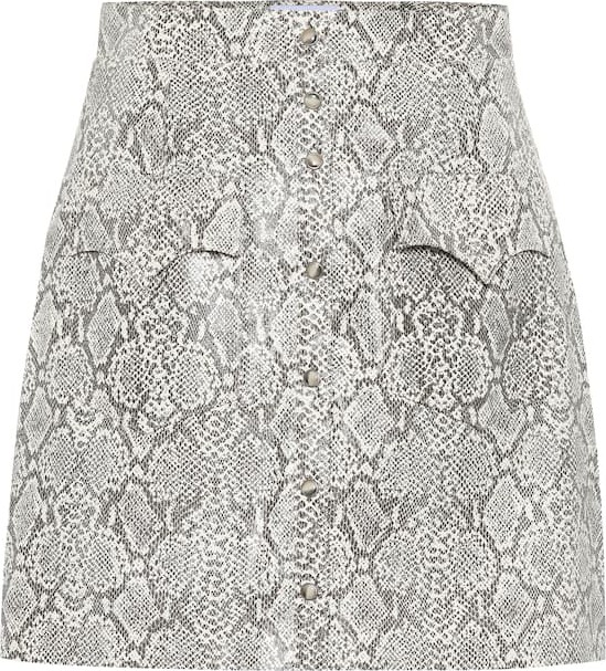 Nanushka Exclusive to Mytheresa – Erin faux snakeskin skirt