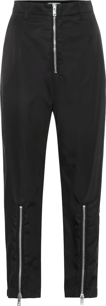 Prada High-rise straight zip-front pants