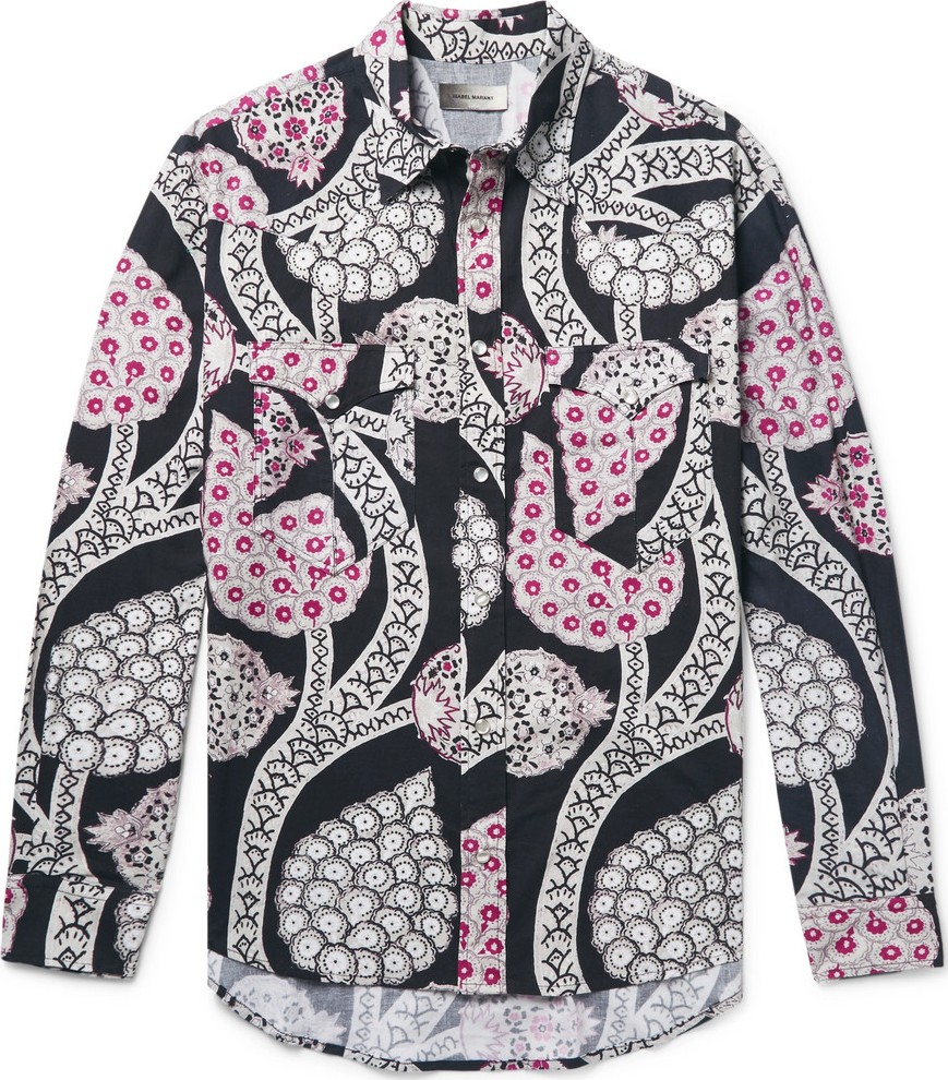 Isabel Marant Pitt Printed Cotton Western Shirt