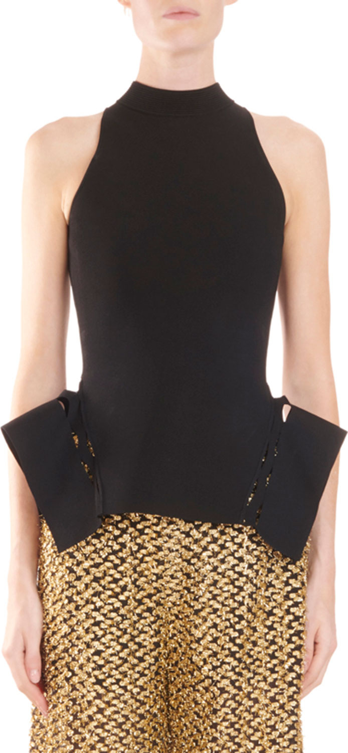 Roland Mouret Sleeveless Turtleneck Stretch Top