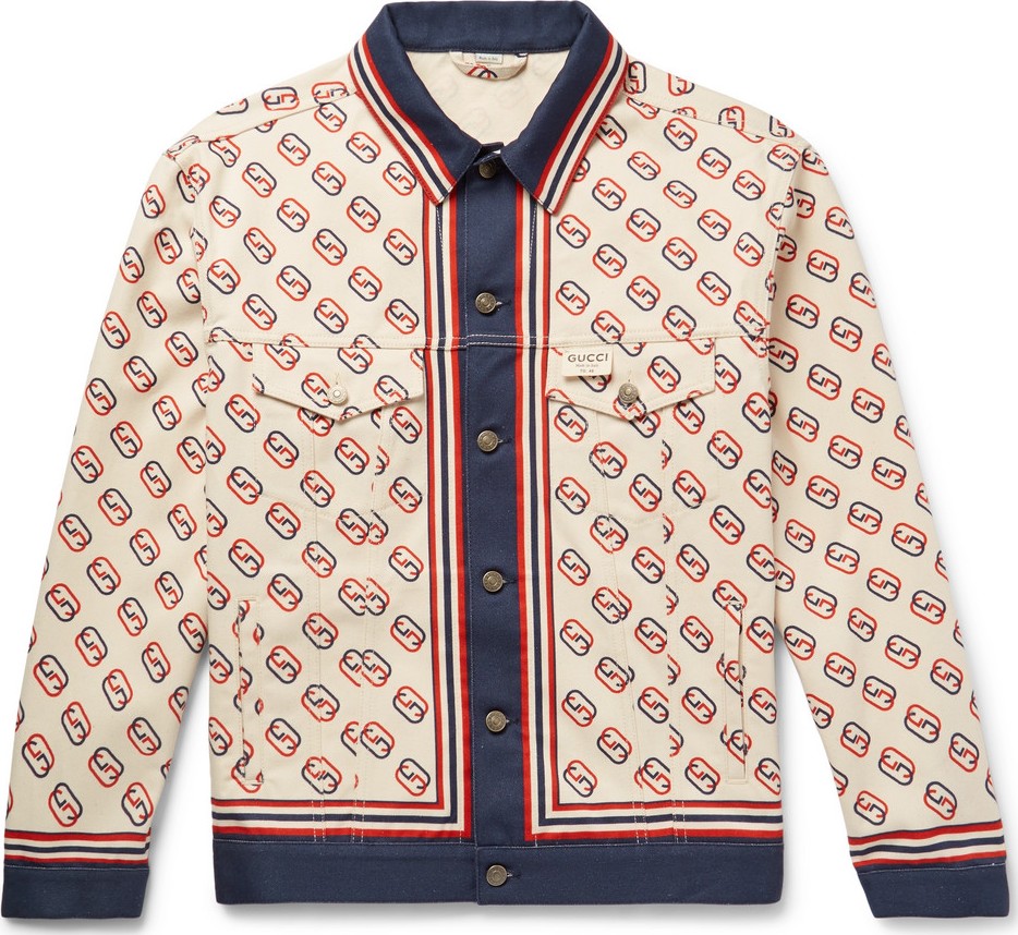 Gucci Logo-Print Denim Jacket
