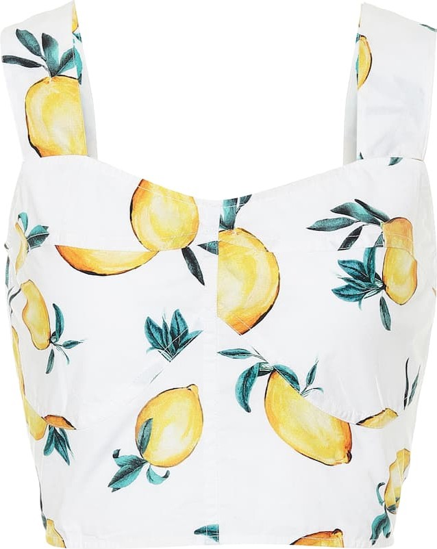 Alexandra Miro Exclusive to Mytheresa – Maia printed cotton-poplin top