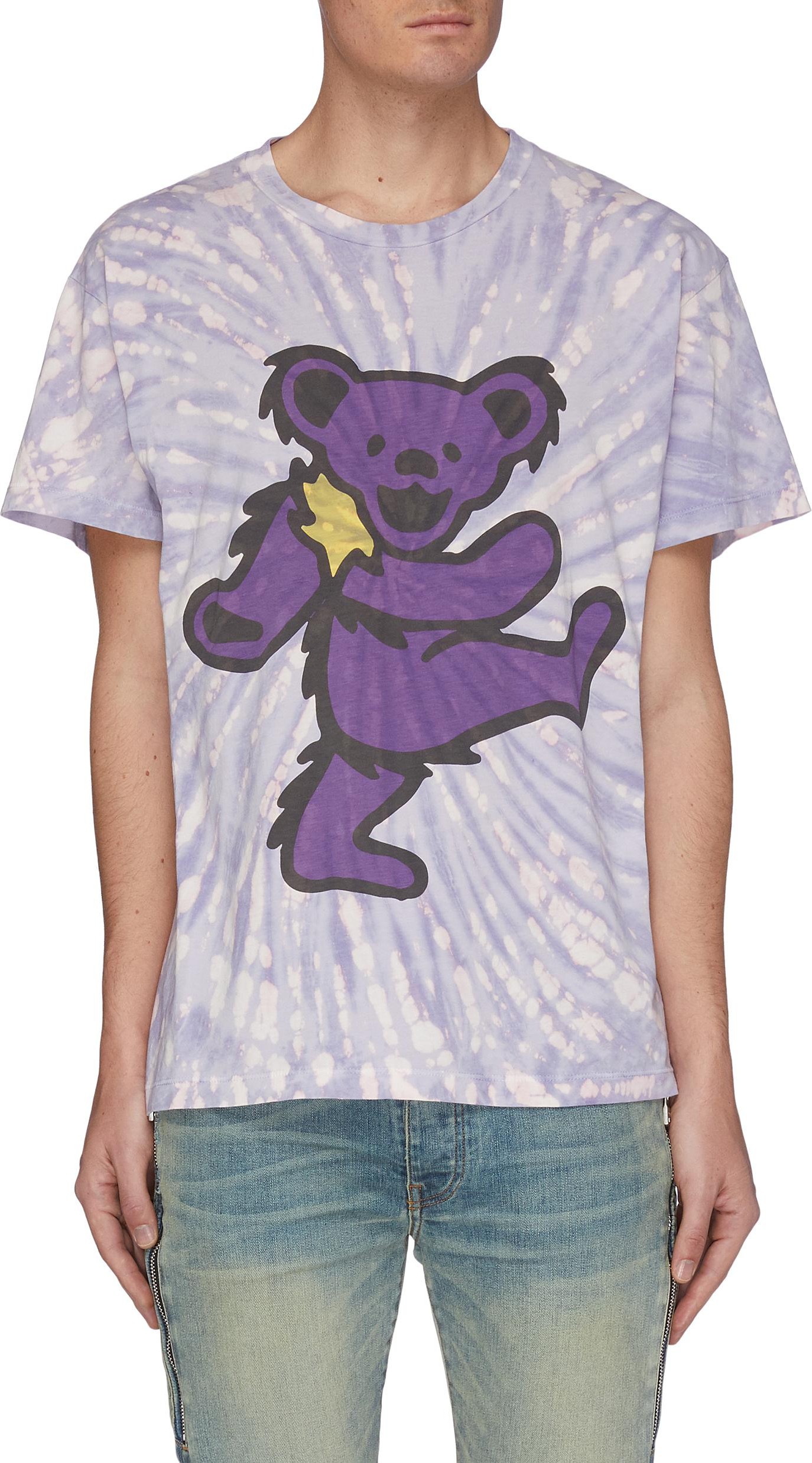 Amiri 'Grateful Dead Bear' Graphic Print Tie Dye T-shirt