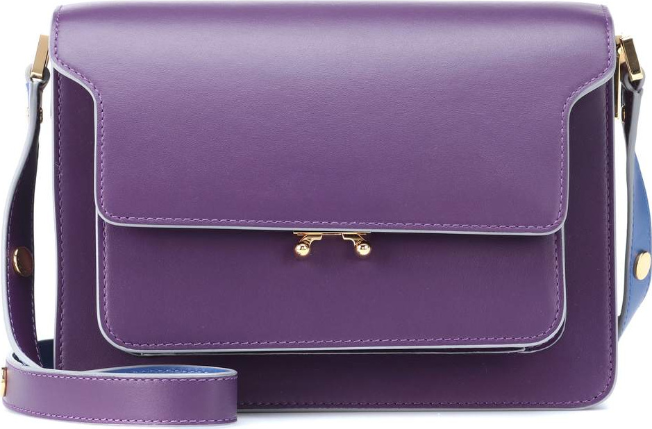 Marni Trunk leather shoulder bag