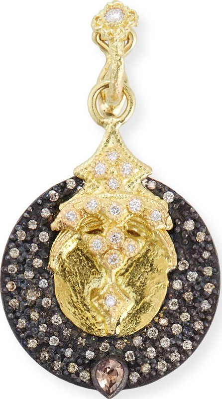 Armenta Old World Disc Enhancer with Diamonds & Color-Change Garnet Armenta Old World Disc Enhancer with Diamonds & Color-Change Garnet