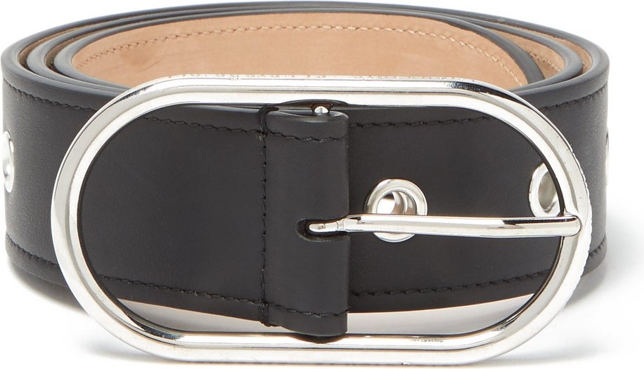 Acne Studios Masculine large logo-buckle leather belt