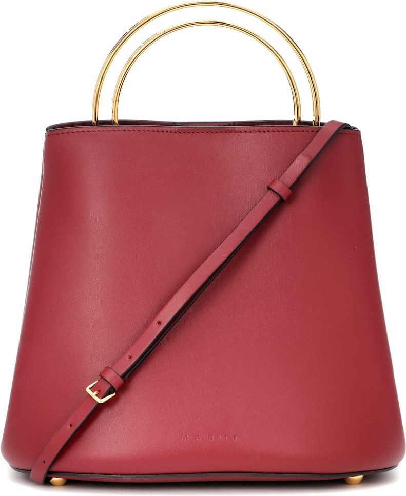Marni Pannier leather bucket bag