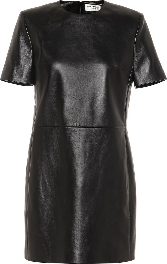 Saint Laurent Leather minidress