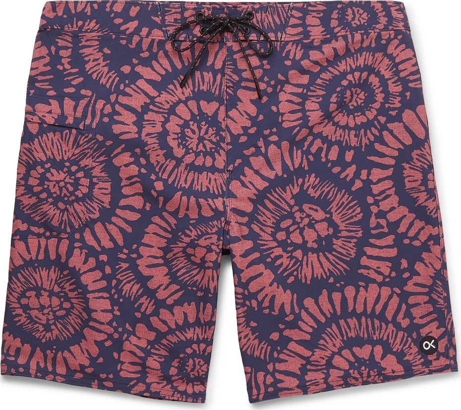 Outerknown Nomadic Long-Length Printed Swim Shorts
