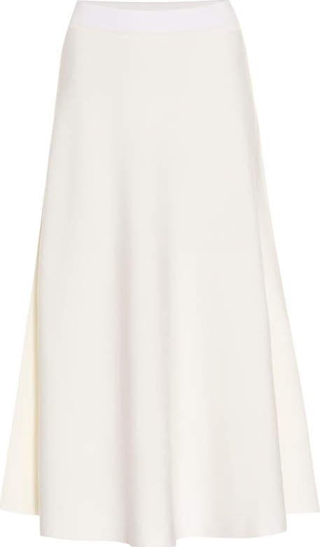 Jardin des Orangers Wool midi skirt