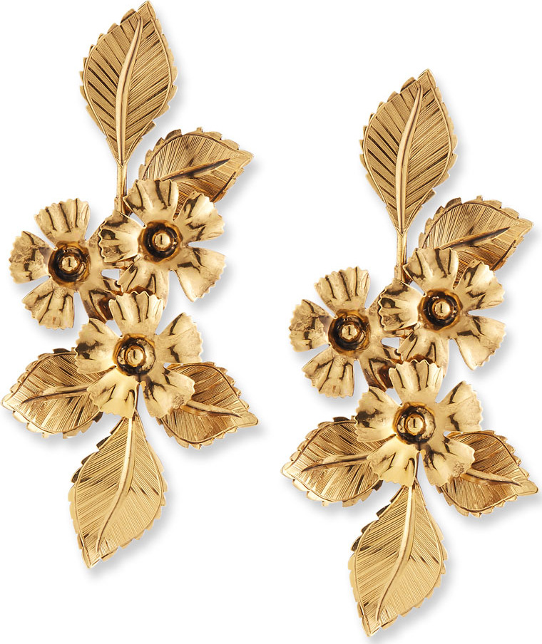 Jennifer Behr Cynthia Flower Drop Earrings