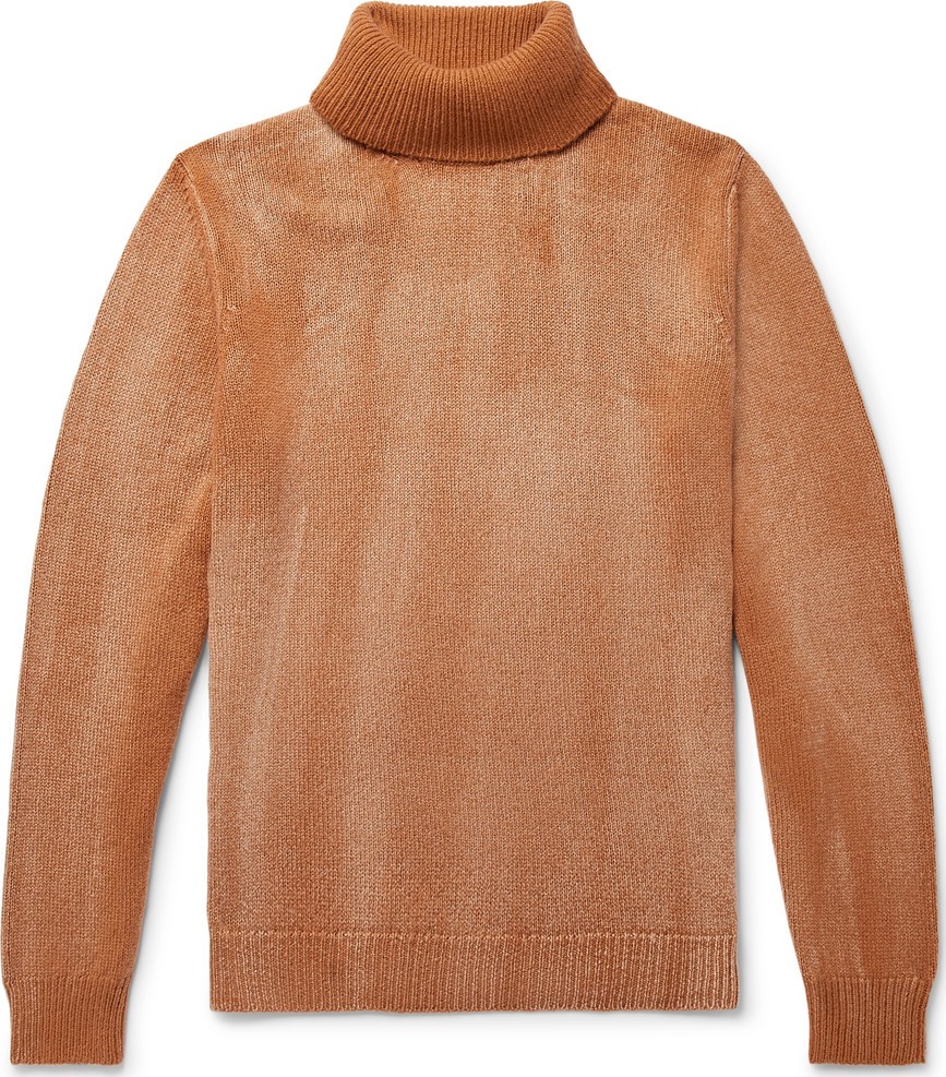 Massimo Alba Milton Mélange Cashmere Rollneck Sweater