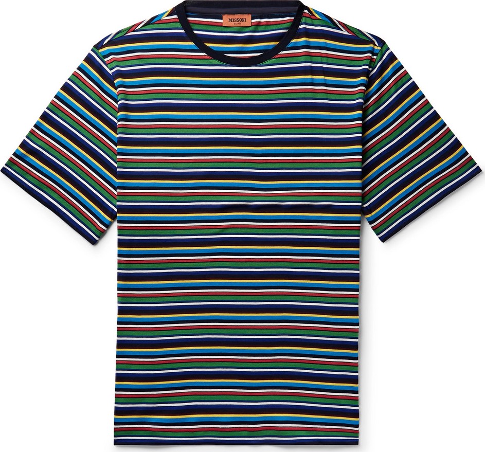 Missoni Striped Cotton-Jersey T-Shirt