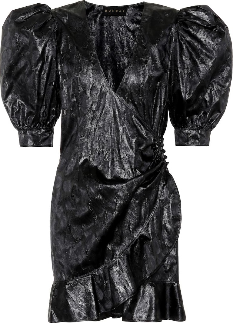 Dundas Jacquard silk-blend minidress