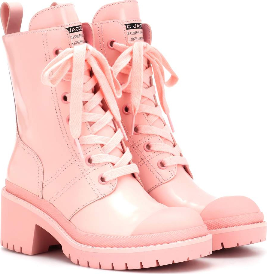 MARC JACOBS Leather lace-up ankle boots